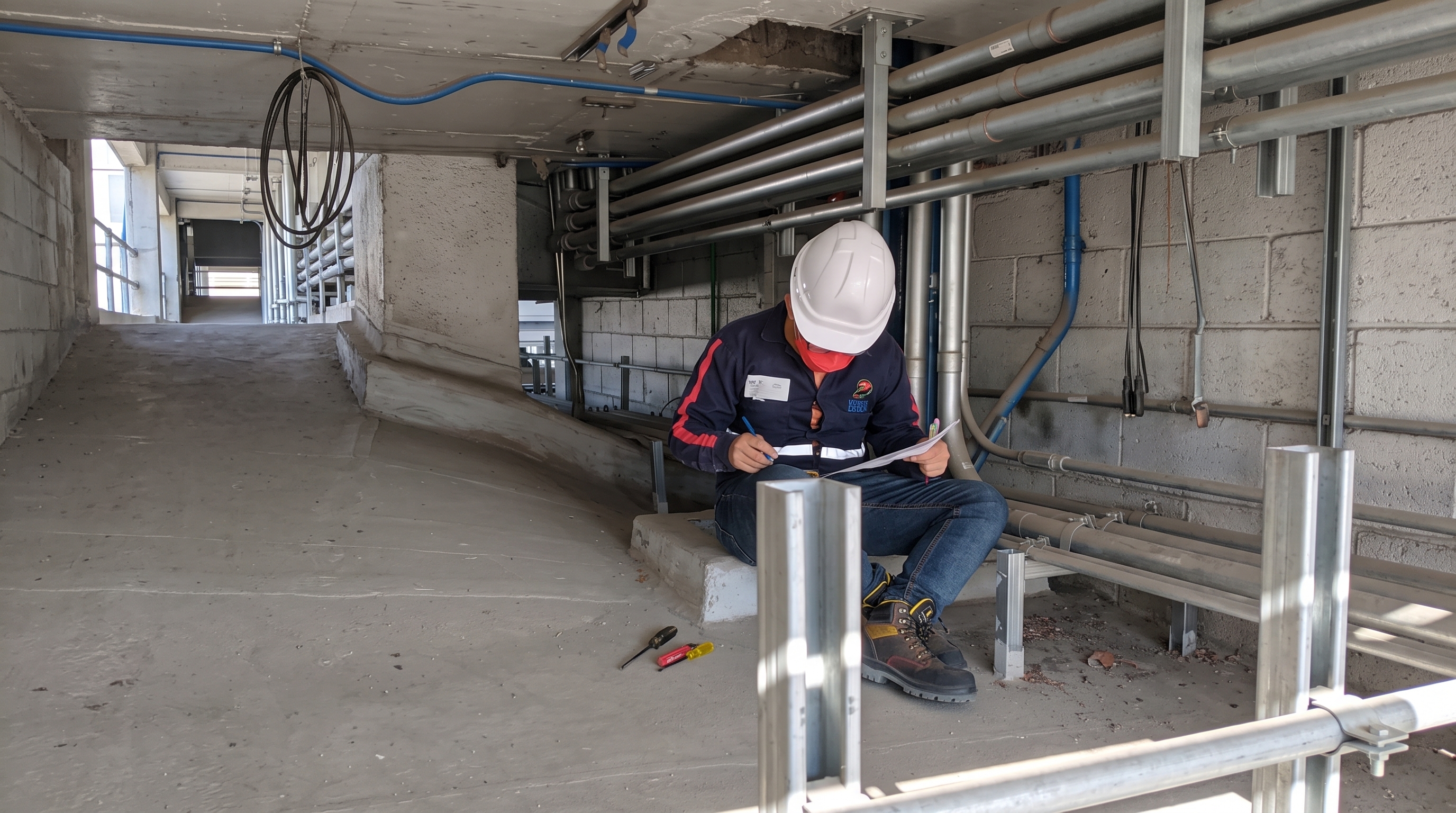 Ingeniero eléctrico realizando un diagnóstico técnico