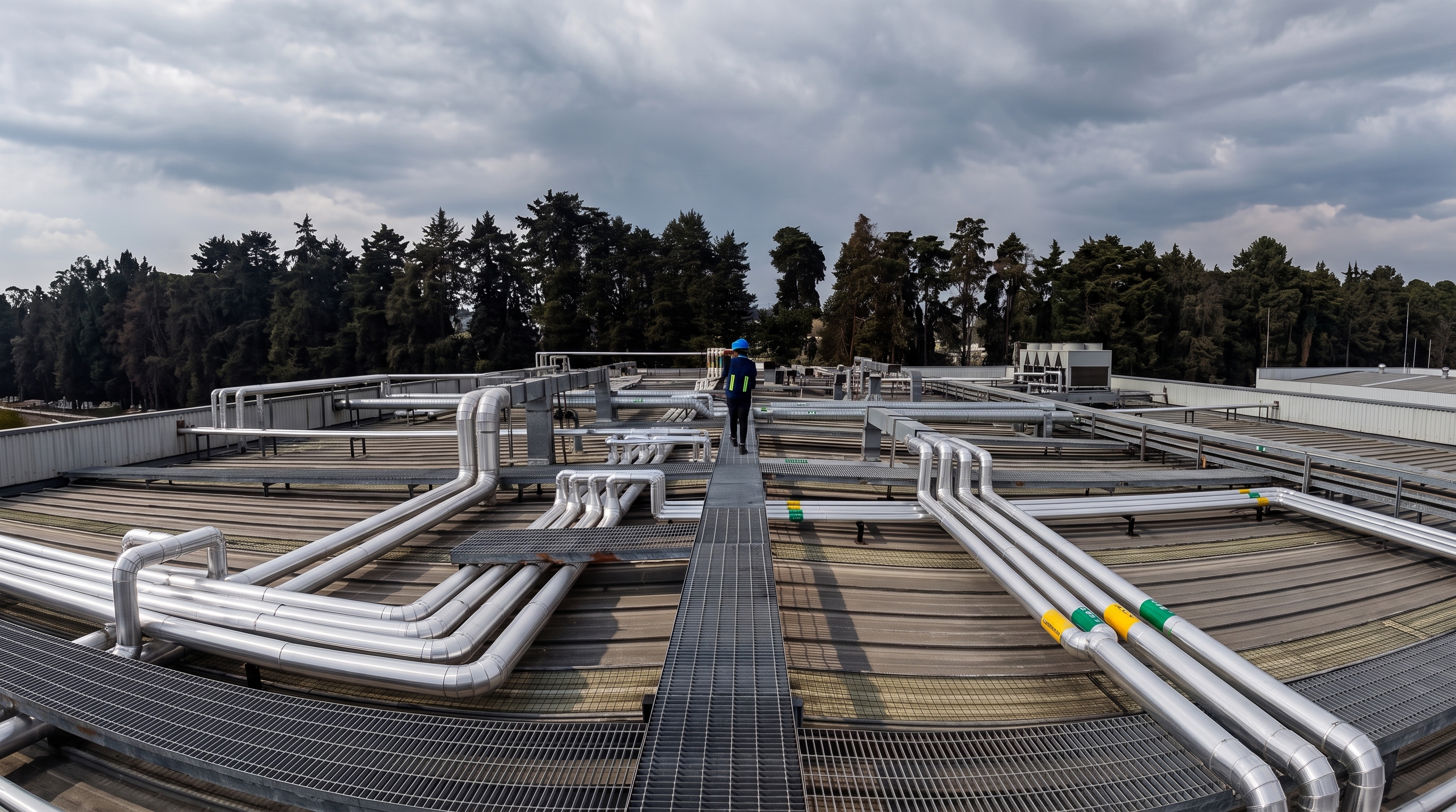 Equipo de ingeniería eléctrica en campo